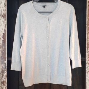 Talbots 1X Silver Cardigan